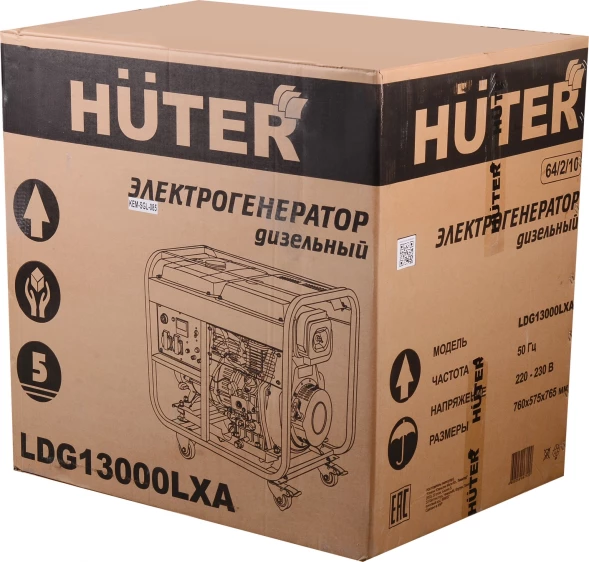 Генератор Huter LDG 13000LXA 9.5кВт