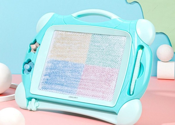 Доска для рисования Deli 50302BLUE магнитные прямоугольная 32.5х25.4мм синий