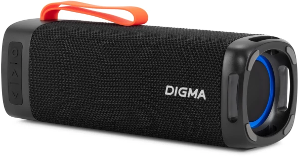 Колонка порт. Digma D-PS1522 черный 60W 2.0 BT 10м 3000mAh (PS1522B)
