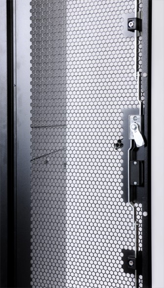 Шкаф серверный ЦМО (ШТК-СП-48.8.12-48АА-9005) напольный 48U 800x1130мм пер.дв.перфор. задн.дв.перфор.2-хст. 2 бок.пан. направл.под закл.гайки 1350кг черный 890мм 170кг 180град. 2215мм