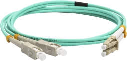 Патч-корд Lanmaster LAN-2LC-2SC/OM3-5.0 2x50/125 OM3 LC дуплекс-SC дуплекс 5м LSZH