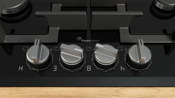 Газовая варочная поверхность Bosch PRP6A6H40R черный