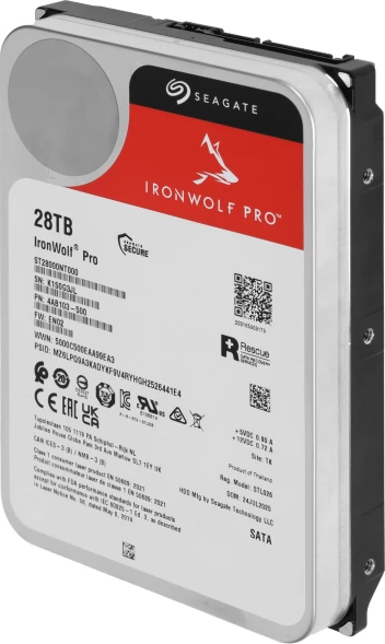 Жесткий диск Seagate SATA-III 28Tb ST28000NT000 NAS Ironwolf Pro 512E (7200rpm) 512Mb 3.5&amp;quot;