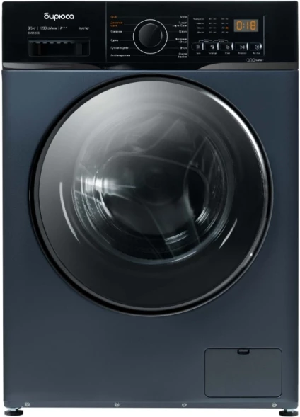 Стиральная машина Бирюса WMD-SM812/03 W класс: A+++ загр.фронтальная макс.:8кг (с сушкой) синий инвертер