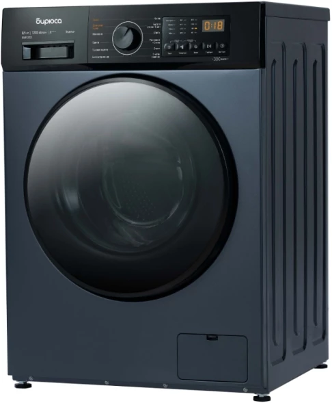 Стиральная машина Бирюса WMD-SM812/03 W класс: A+++ загр.фронтальная макс.:8кг (с сушкой) синий инвертер
