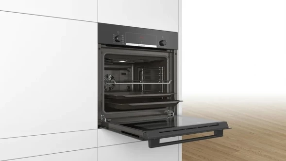 Духовой шкаф Электрический Bosch Serie 4 HBF514BB1T черный