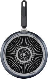 Сковорода блинная Tefal Force 4218522 круглая 22см покрытие: антипригарное ручка несъемная (без крышки) черный (9100048318)