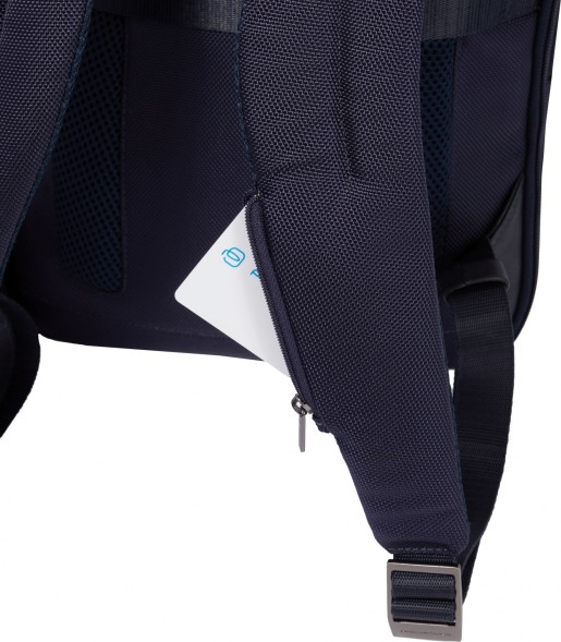 Рюкзак Piquadro Brief2 CA6384BR2/BLU синий нейлон/натур.кожа