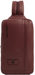 Рюкзак слинг Piquadro Russel CA6764W137/CU красное дерево натур.кожа