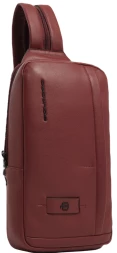 Рюкзак слинг Piquadro Russel CA6764W137/CU красное дерево натур.кожа