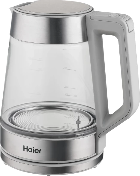 Чайник электрический Haier HK-501 1.7л. 2400Вт серый корпус: стекло/пластик (TD0036930RU)