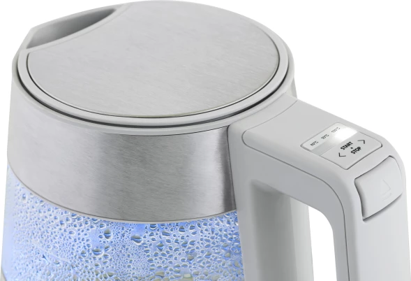 Чайник электрический Haier HK-501 1.7л. 2400Вт серый корпус: стекло/пластик (TD0036930RU)