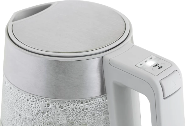Чайник электрический Haier HK-501 1.7л. 2400Вт серый корпус: стекло/пластик (TD0036930RU)