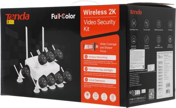 Комплект видеонаблюдения Tenda K8W-3TC