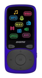 Плеер Hi-Fi Flash Digma B4 8Gb синий/1.8&amp;quot;/FM/microSDHC