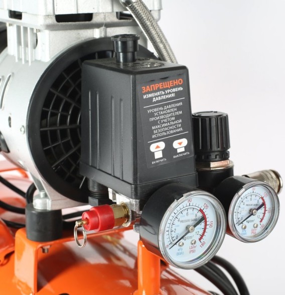 Компрессор поршневой Patriot WO 24-160 безмасляный 160л/мин 24л 1100Вт оранжевый