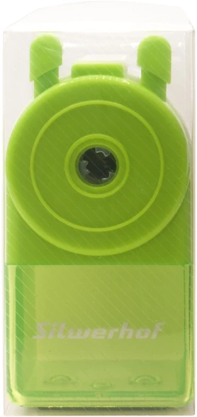 Точилка для карандашей механическая Silwerhof Color 1 отверстие зеленый