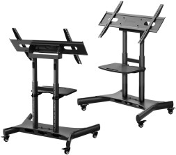 Стойка для телевизора Onkron TS1380 черный 50&amp;quot;-83&amp;quot; макс.70кг напольный мобильный