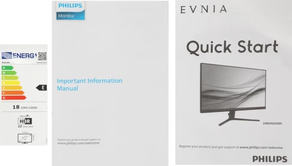 Монитор Philips 23.8&amp;quot; Evnia 3000 24M2N3200S черный IPS LED 16:9 HDMI M/M матовая 1000:1 300cd 178гр/178гр 1920x1080 180Hz DP FHD 3.38кг