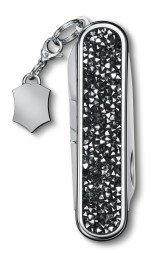 Нож перочинный Victorinox Classic Brilliant Crystal (0.6221.35) 58мм 5функц. черный/серебристый подар.коробка