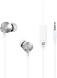 Гарнитура внутриканальные Оклик HS-S-240 1.2м белый проводные в ушной раковине (SS-E086)