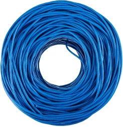 Кабель информационный Rexant 01-0047 кат.6 UTP 4 пары PVC внутренний 305м синий
