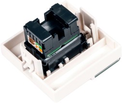 Вставка Lanmaster LAN-SIP-23U6-WH 45x45 1xKeystone белый