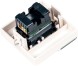 Вставка Lanmaster LAN-SIP-23U6-WH 45x45 1xKeystone белый