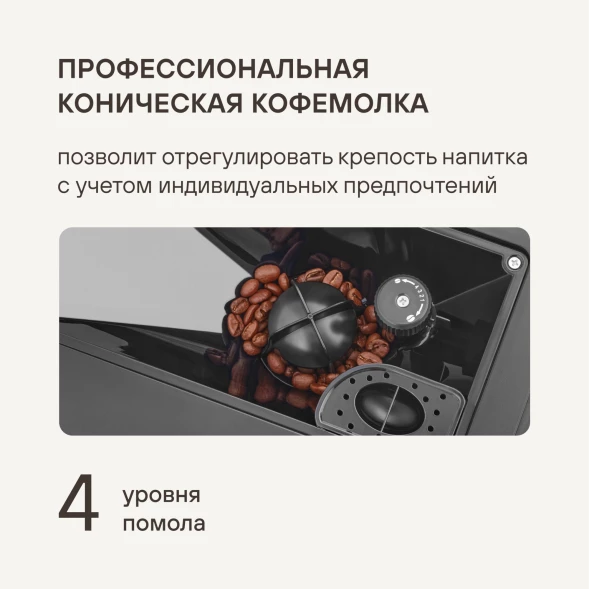 Кофемашина Rondell RDE-1108 1350Вт черный/серебристый