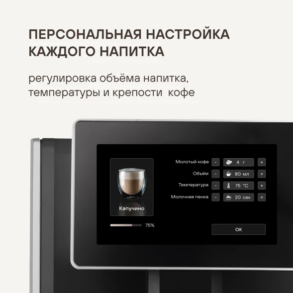 Кофемашина Rondell RDE-1108 1350Вт черный/серебристый