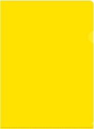 Папка-уголок Бюрократ -E310N/1YEL непрозрачный A4 пластик 0.18мм желтый