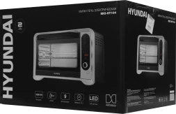 Мини-печь Hyundai MIO-HY104 35л. 1600Вт черный/серебристый