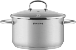Кастрюля Rondell Solo RDS-1603 5.1л. d=24см (с крышкой) стальной