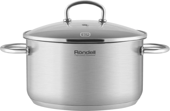Кастрюля Rondell Solo RDS-1603 5.1л. d=24см (с крышкой) стальной