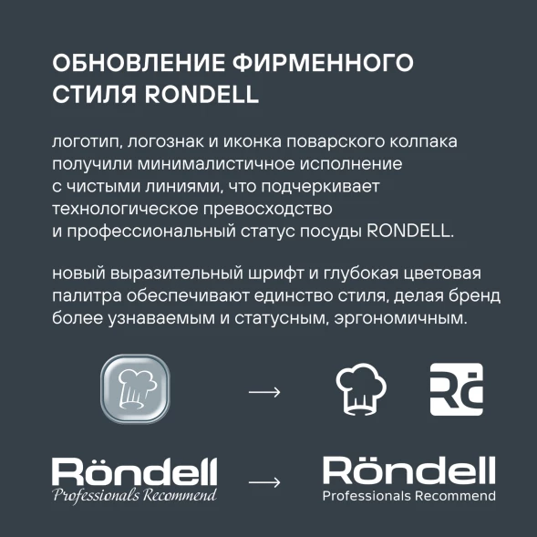 Кастрюля Rondell Solo RDS-1603 5.1л. d=24см (с крышкой) стальной