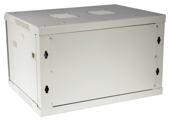 Шкаф коммутационный Lanmaster (TWT-CBWPM-18U-6X6-GY) настенный 18U 600x600мм пер.дв.металл 60кг серый 500мм 35кг 902мм IP20
