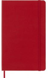Блокнот Moleskine CLASSIC QP061R Large 130х210мм 240стр. клетка твердая обложка красный