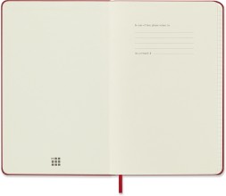 Блокнот Moleskine CLASSIC QP061R Large 130х210мм 240стр. клетка твердая обложка красный