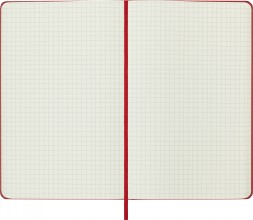Блокнот Moleskine CLASSIC QP061R Large 130х210мм 240стр. клетка твердая обложка красный