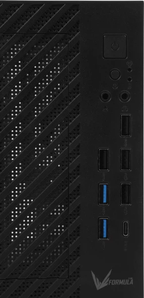 Корпус Formula SFF T12 черный без БП mATX 1x80mm 4xUSB2.0 2xUSB3.0 1xUSB3.1 audio