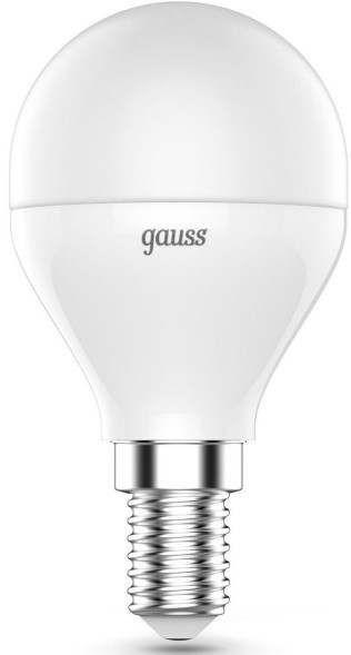 Лампа светодиодная Gauss 105101406 6Вт цок.:E14 шар 220B св.свеч.RGB (упак.:1шт)