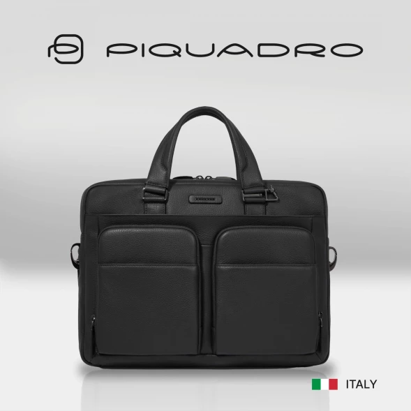 Сумка мужская Piquadro Modus Special CA2849MOS/N с отделением для ноутбука 14&amp;quot; черная натур.кожа