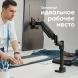 Кронштейн для мониторов Onkron G70 черный 13&amp;quot;-34&amp;quot; макс.8кг настольный поворот и наклон верт.перемещ.