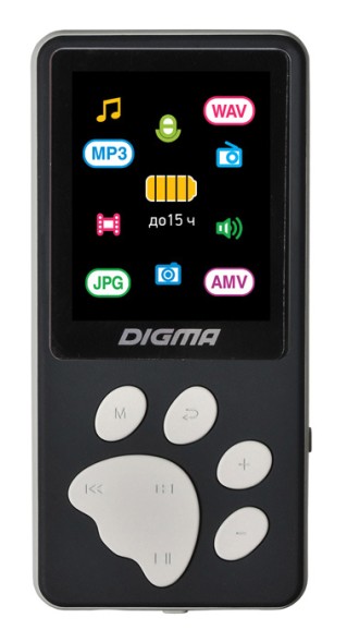 Плеер Hi-Fi Flash Digma S4 8Gb черный/серый/1.8&amp;quot;/FM/microSDHC