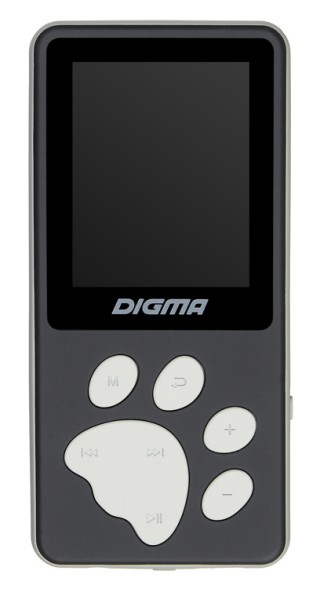 Плеер Hi-Fi Flash Digma S4 8Gb черный/серый/1.8&amp;quot;/FM/microSDHC