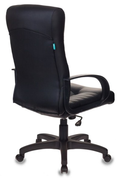 Кресло руководителя Бюрократ KB-10LITE черный эко.кожа крестов. пластик