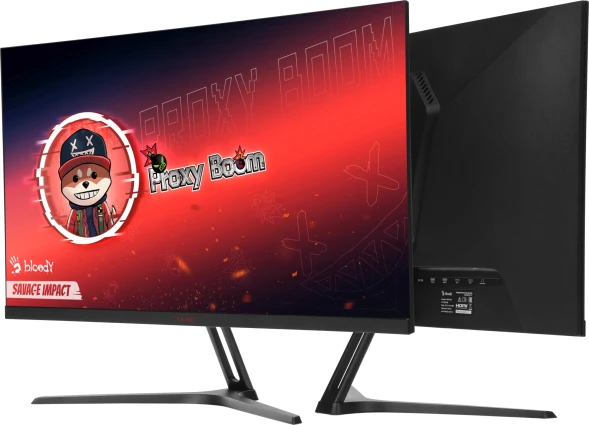 Монитор Bloody 27&amp;quot; MN270Q черный IPS LED 1ms 16:9 HDMI M/M матовая 300cd 178гр/178гр 2560x1440 180Hz G-Sync DP 2K 3.95кг