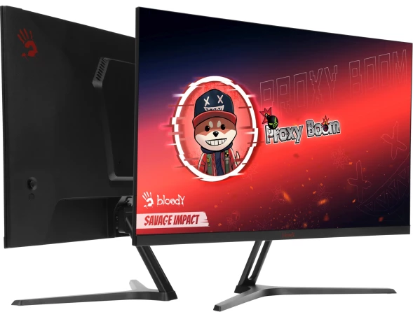 Монитор Bloody 27&amp;quot; MN270Q черный IPS LED 1ms 16:9 HDMI M/M матовая 300cd 178гр/178гр 2560x1440 180Hz G-Sync DP 2K 3.95кг
