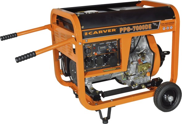 Генератор Carver PPG- 7000DE 5.5кВт