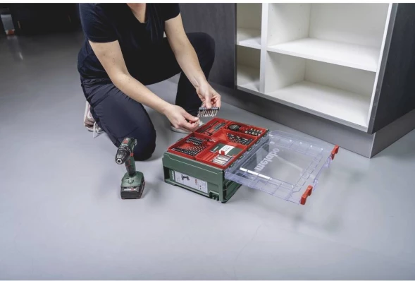 Дрель безударная Metabo BS 18 Set патрон:быстрозажимной реверс (кейс в комплекте) (602207710)